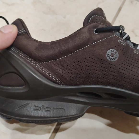 ECCO Men's Biom Fjuel Train Walking Shoe Yak Leather Mocha Lightweight Size 10.0 - Picture 8 of 12